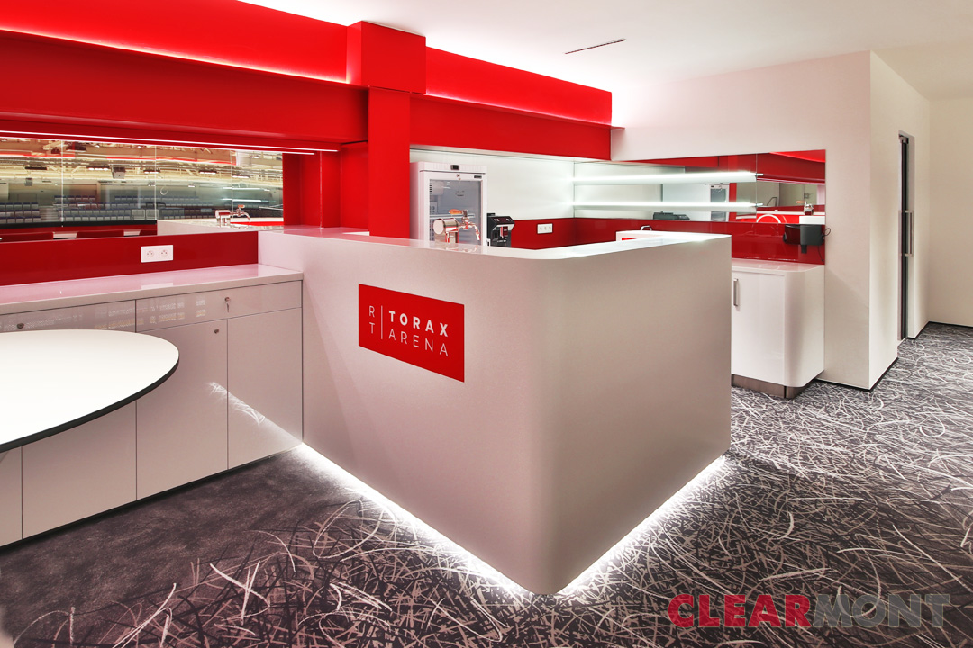 VIP zóna RT Torax aréna interiér