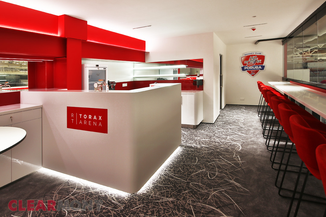 VIP zóna RT Torax aréna interiér